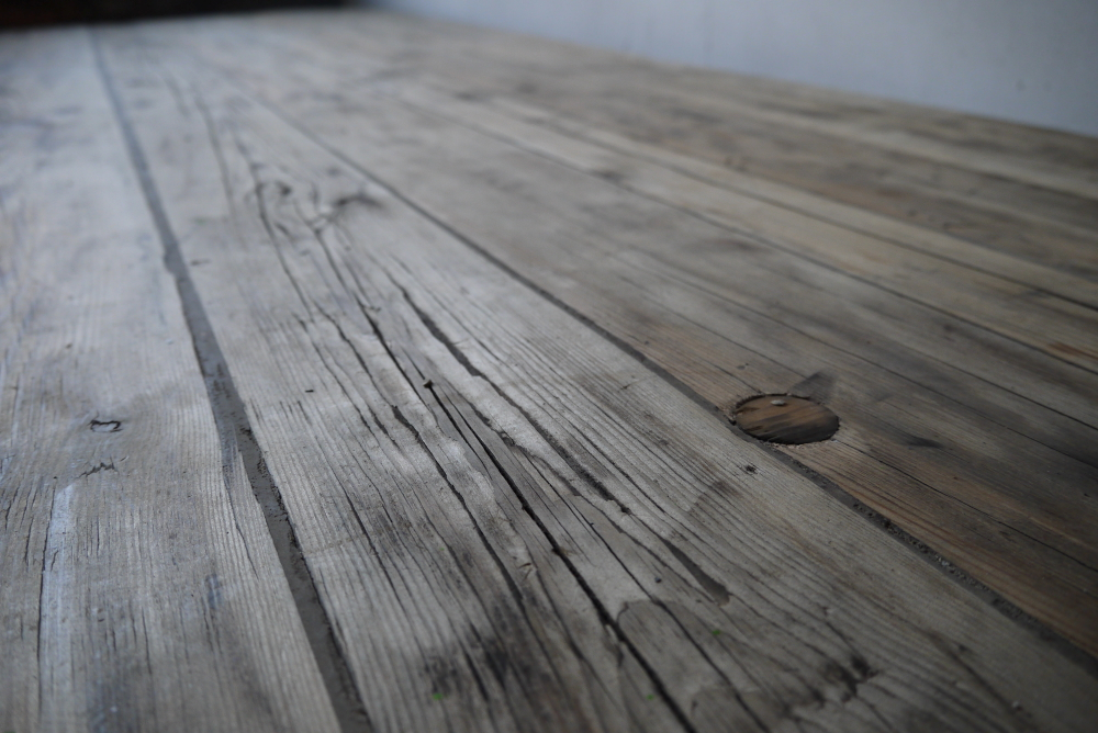 bureau industriel double poste de travail metal et bois – Image 15