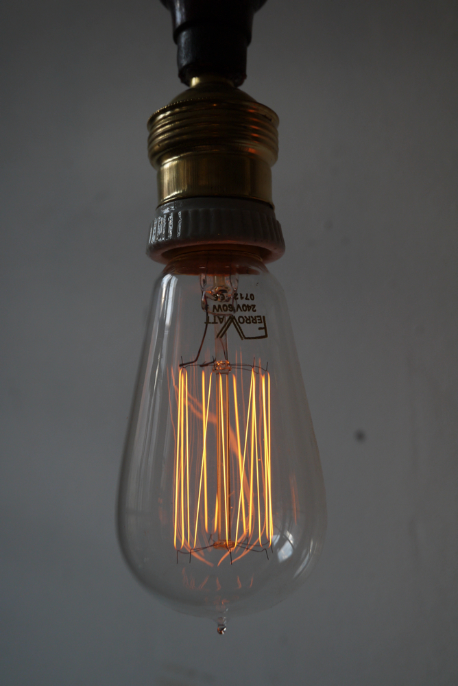 Ferrowatt ampoule edition 1910 N filament de carbonne facon Thomas Edison neuve – Image 5