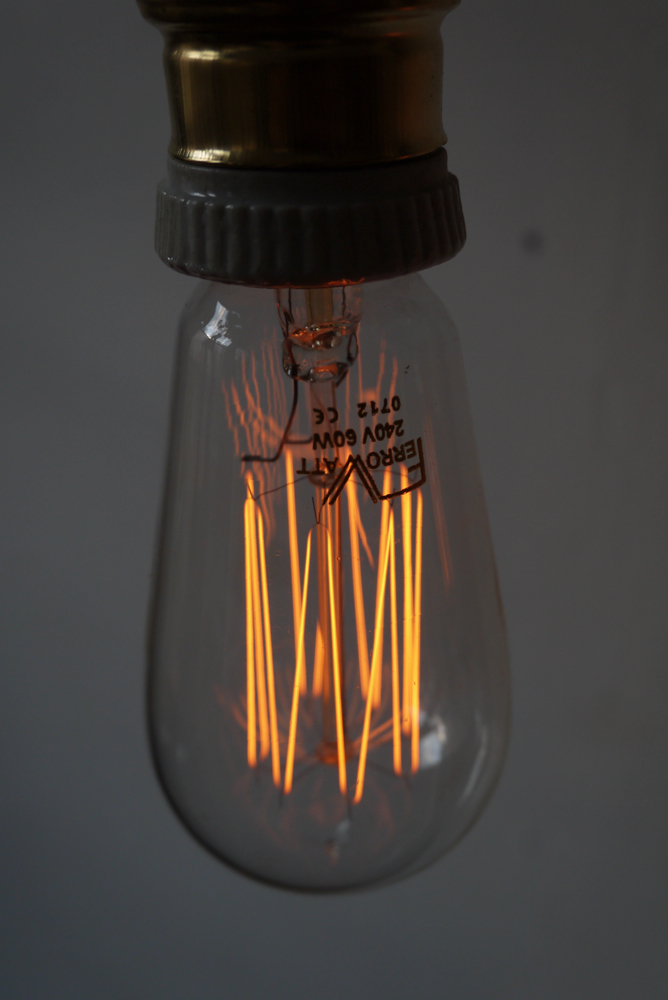 Ferrowatt ampoule edition 1910 N filament de carbonne facon Thomas Edison neuve – Image 6