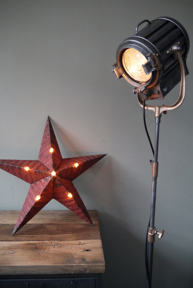 Tres rare ancien projecteur cinema hollywood Richardson 1930/40 pied cinema roulette – Image 16