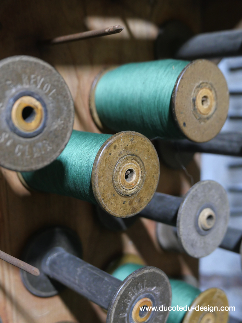 meuble metier en bois casier porte bobine / r4 – Image 7