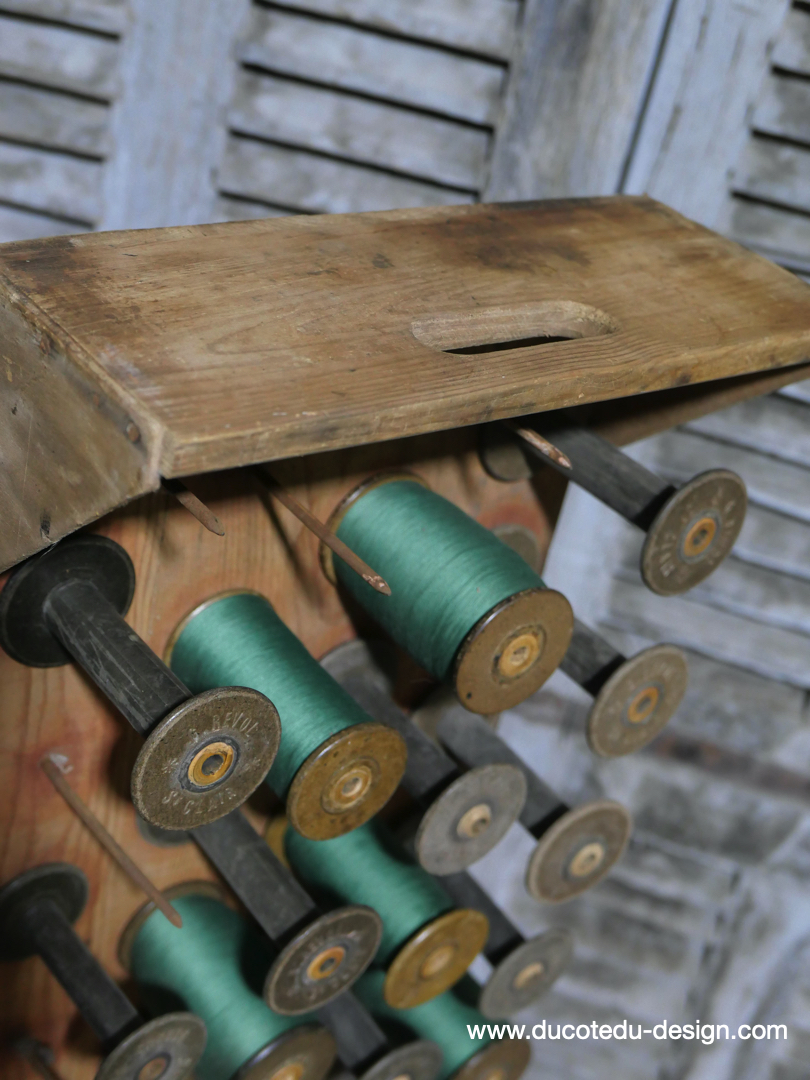 meuble metier en bois casier porte bobine / r4 – Image 3