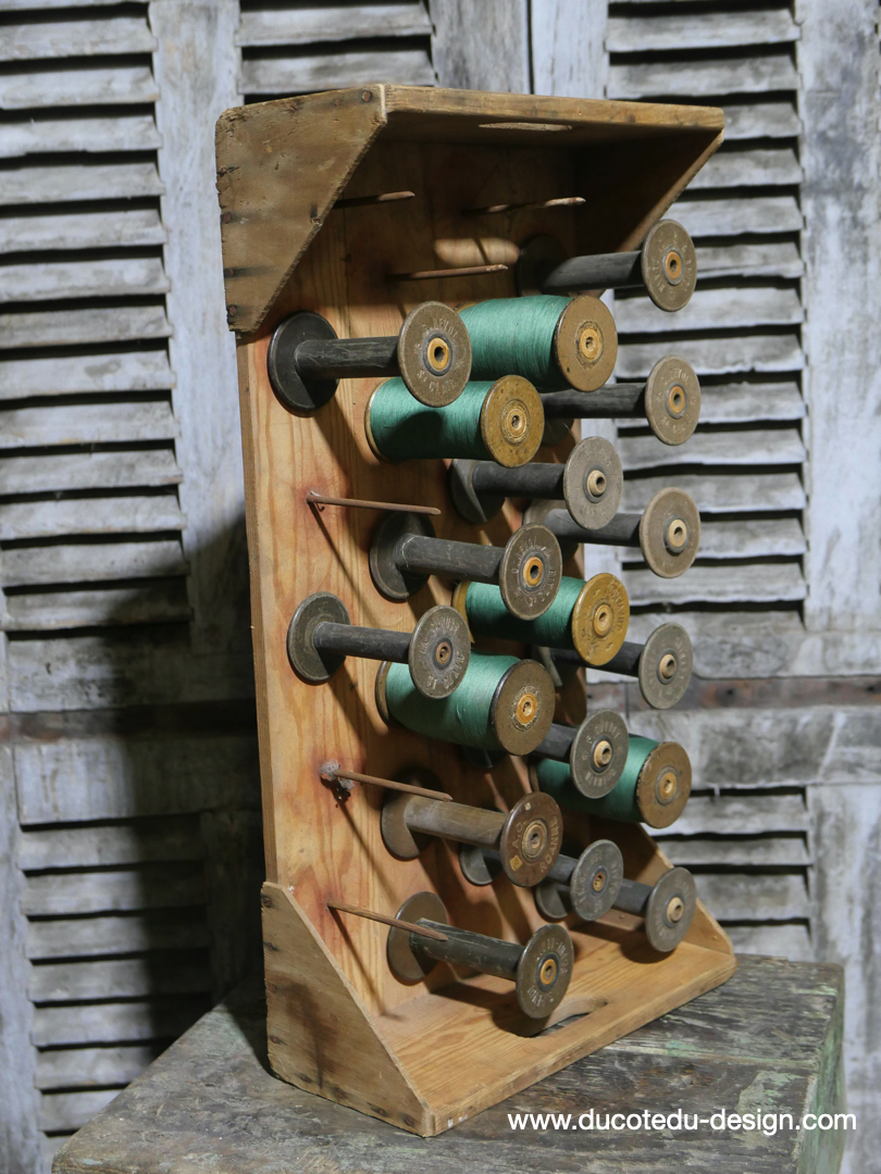 meuble metier en bois casier porte bobine / r4 – Image 4