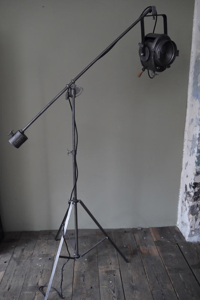 Projecteur de cinema Cremer Paris rare pied girafe entierement d'origine – Image 15