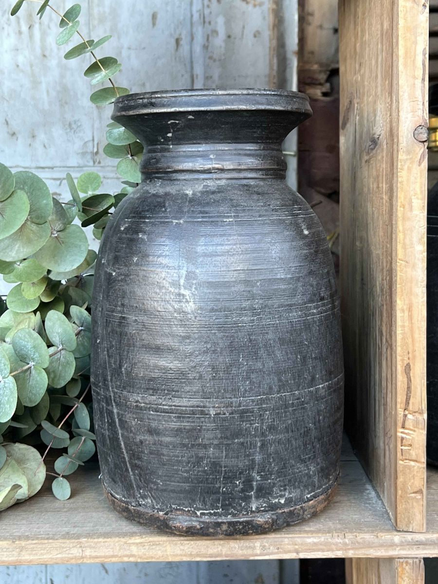 Pot traditionnel en bois du Népal – Image 4