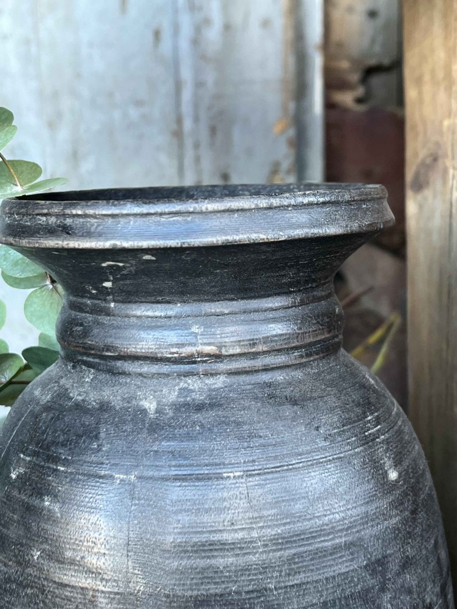 Pot traditionnel en bois du Népal – Image 5