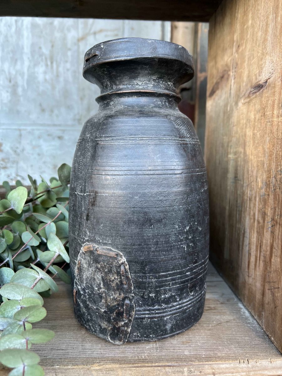 Pot traditionnel en bois du Népal – Image 2