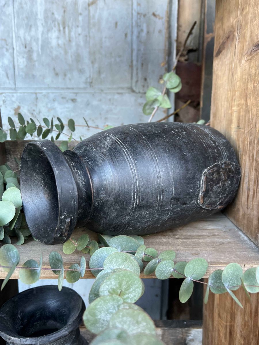 Pot traditionnel en bois du Népal – Image 8