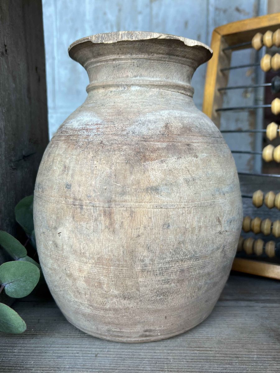 Pot traditionnel en bois du Népal – Image 4