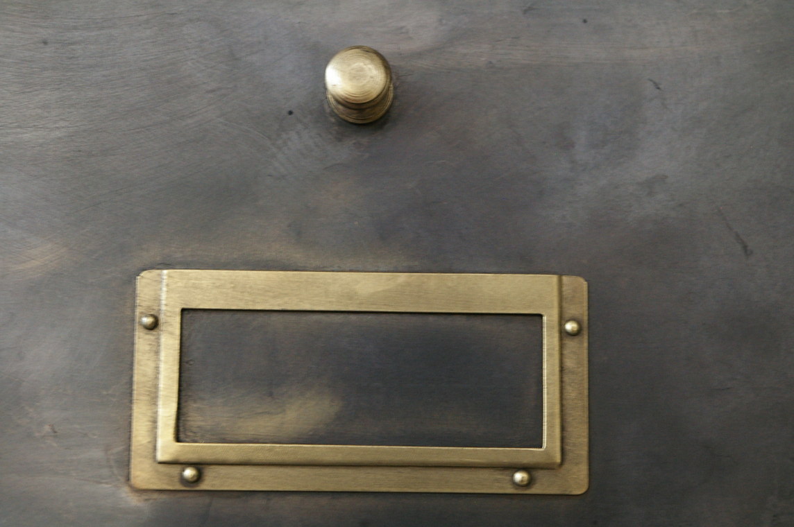 ancien grand meuble 20 casiers industriel a clapet Roneo 1940 – Image 7