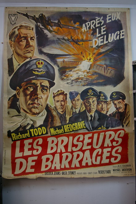 ancienne grande affiche de cinema les briseurs de barrage années 50/60 – Image 2