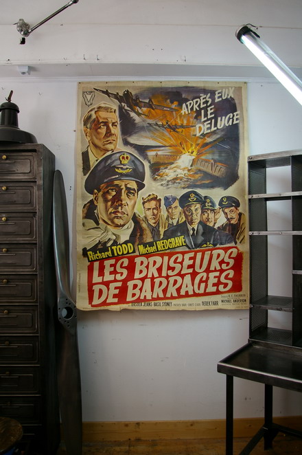 ancienne grande affiche de cinema les briseurs de barrage années 50/60 – Image 8