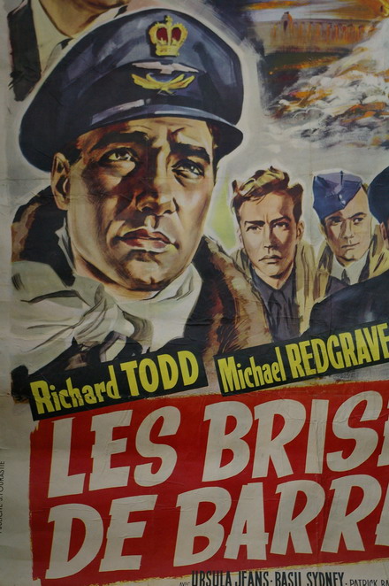 ancienne grande affiche de cinema les briseurs de barrage années 50/60 – Image 3