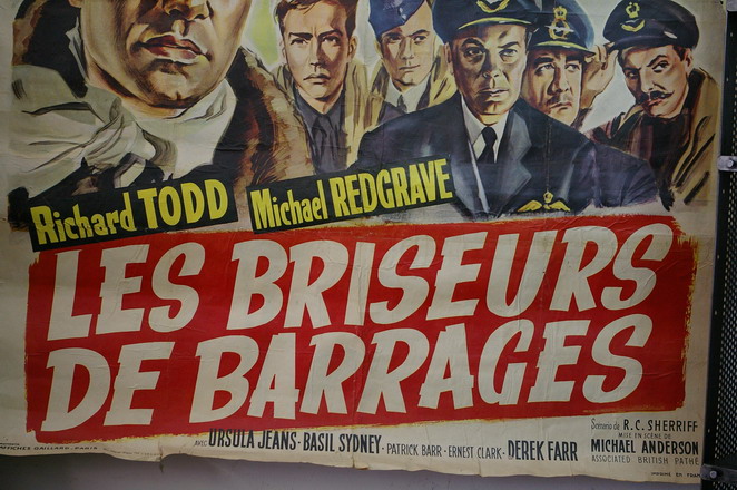 ancienne grande affiche de cinema les briseurs de barrage années 50/60 – Image 6