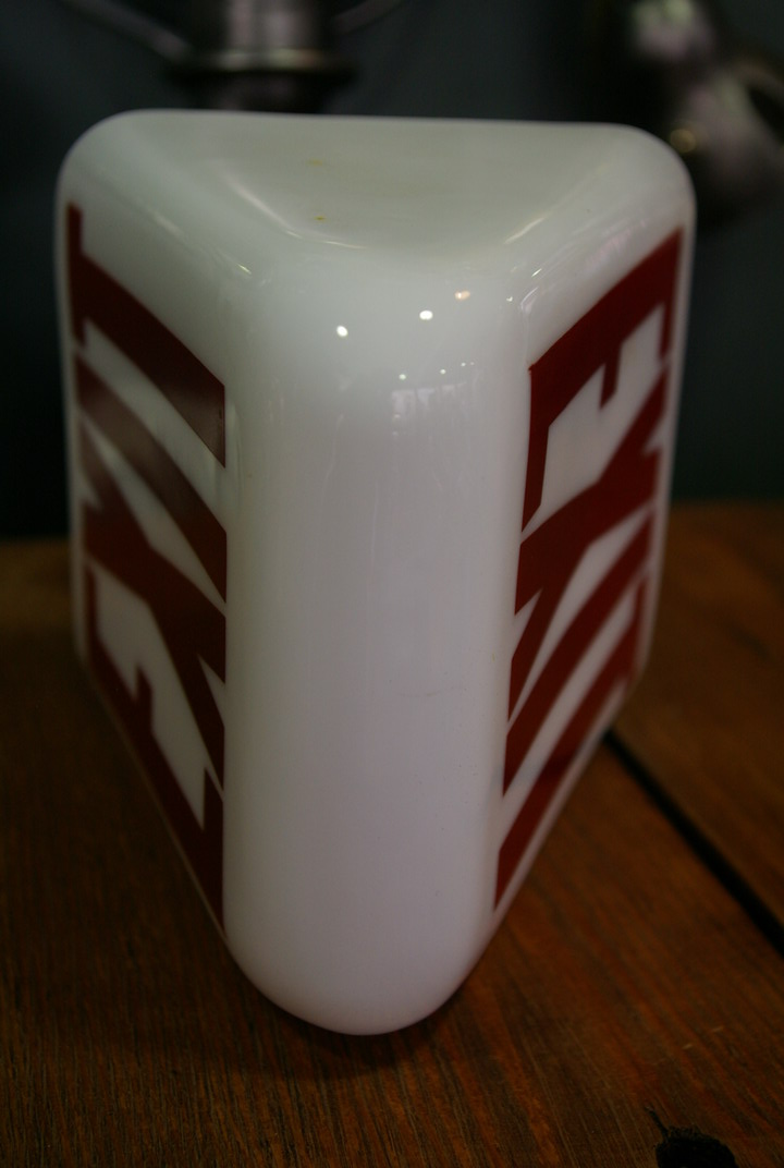 grand exit Lampe opaline blanche socle metal – Image 4