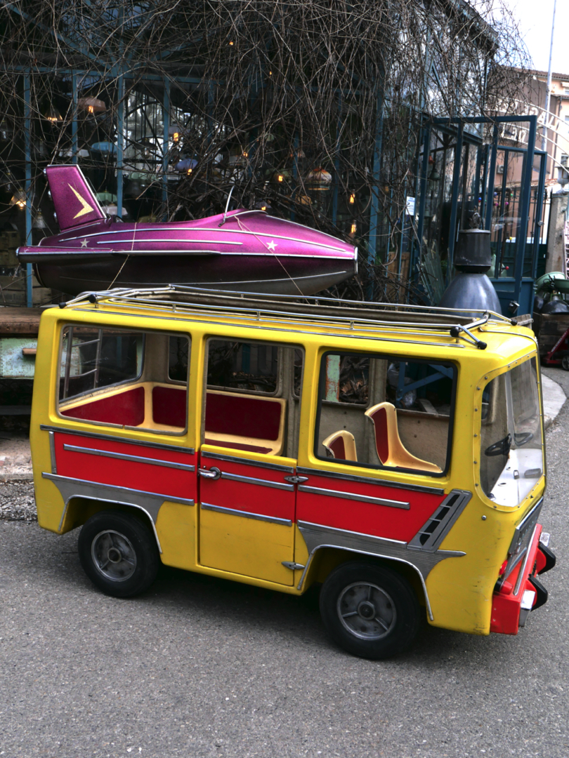 Sujet de manège avion fusée de fête foraine année 1970 – Image 3