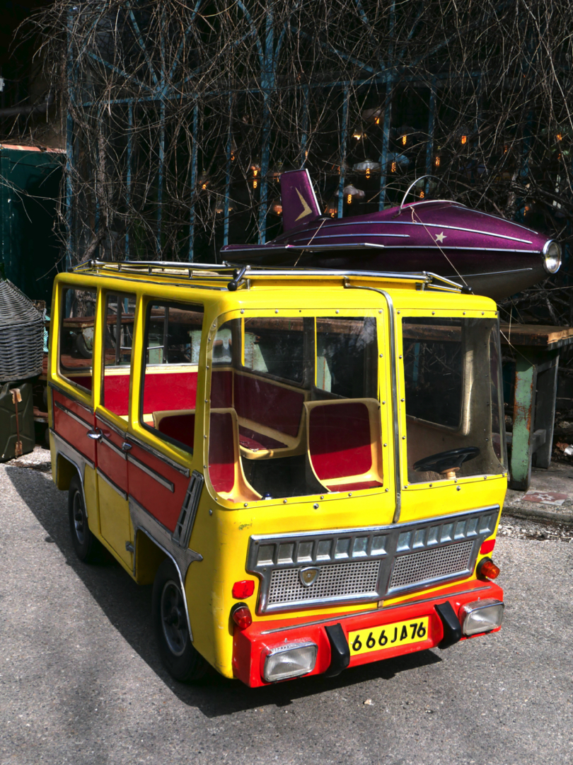 Sujet de manège avion fusée de fête foraine année 1970 – Image 4