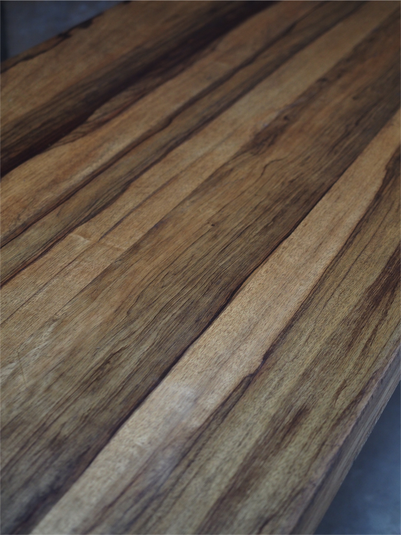 Table ou bureau metal industriel militaire plateau bois massif – Image 10