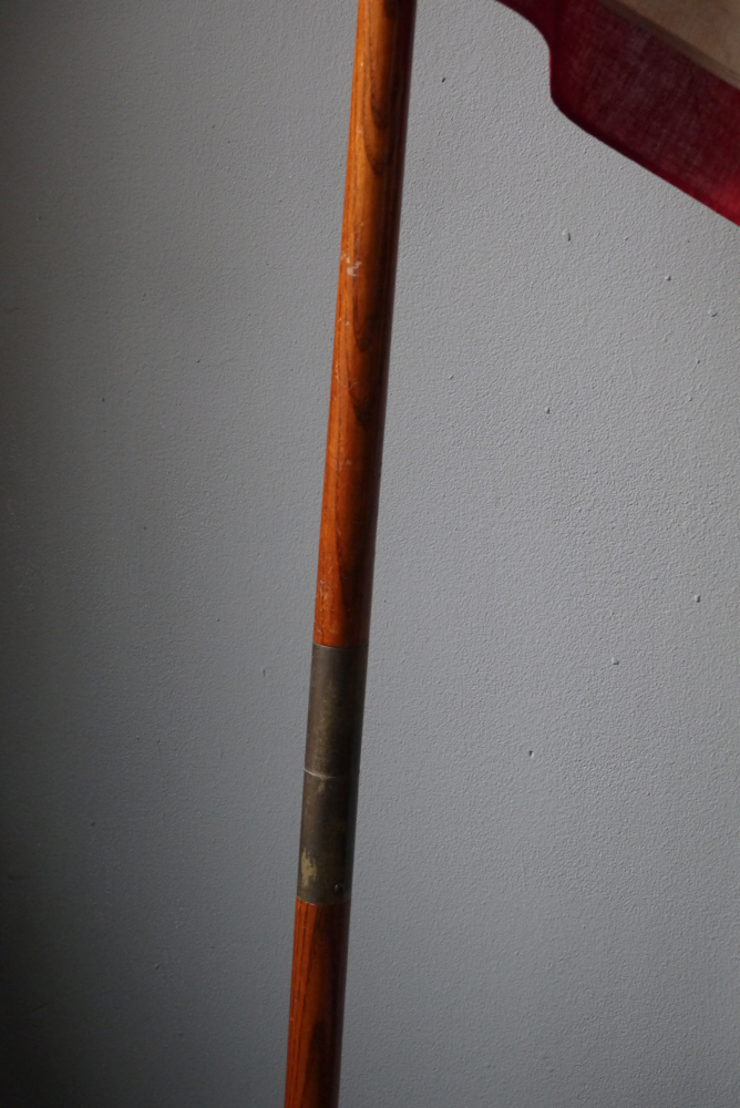 flag USA ancien drapeau americain sur mat socle fonte – Image 5