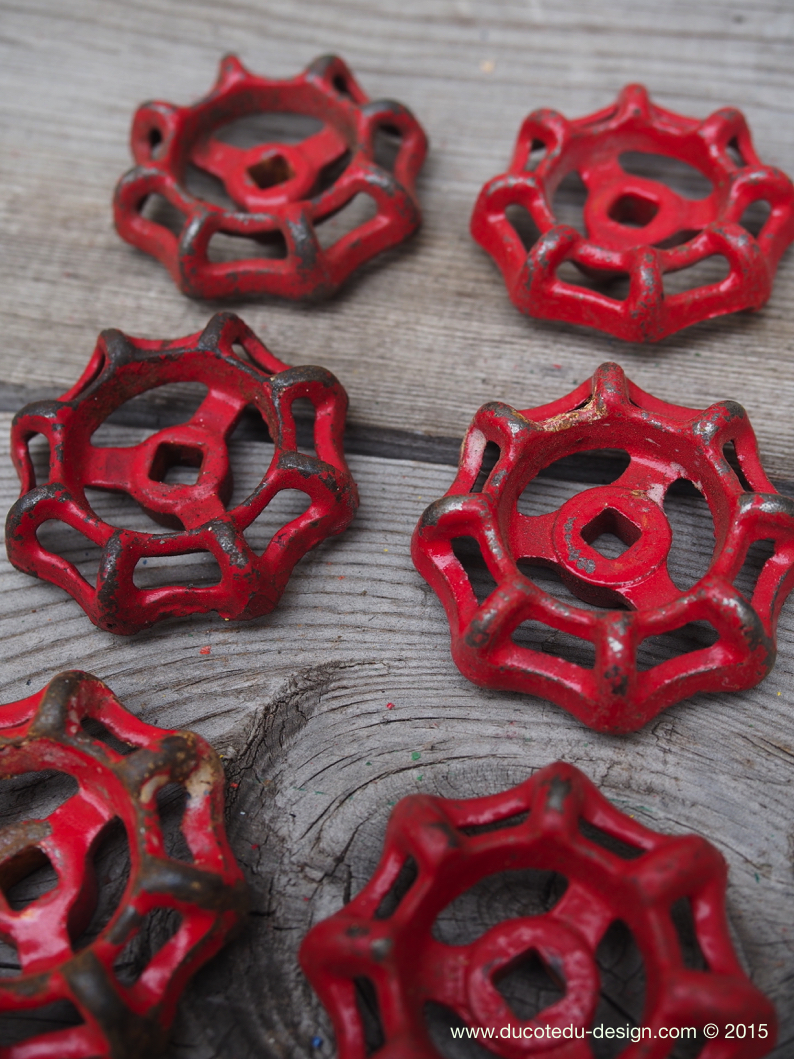 Lot d'anciennes vannes d'usine, ideal en bouton de tiroir indus – Image 5