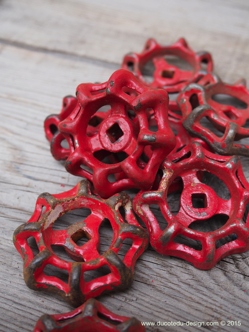 Lot d'anciennes vannes d'usine, ideal en bouton de tiroir indus – Image 6