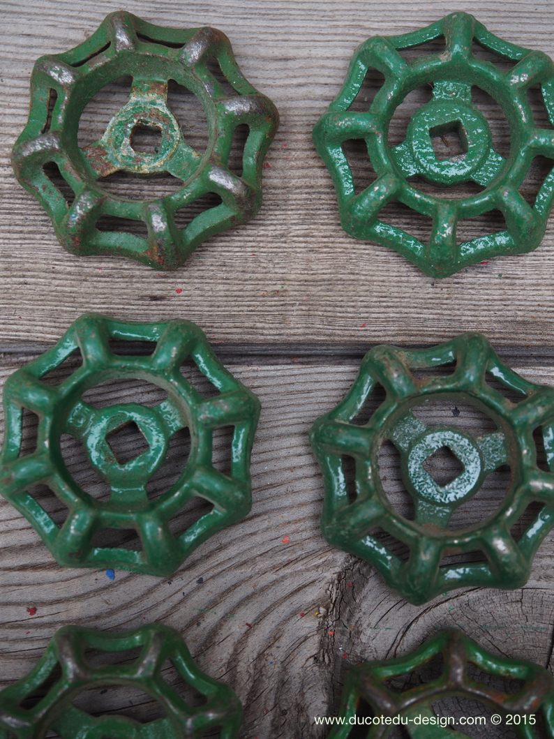 Lot d'anciennes vannes d'usine, ideal en bouton de tiroir indus – Image 5