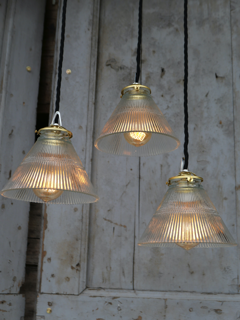 1 abat jour suspention atelier holophane lampe industrielle – Image 3