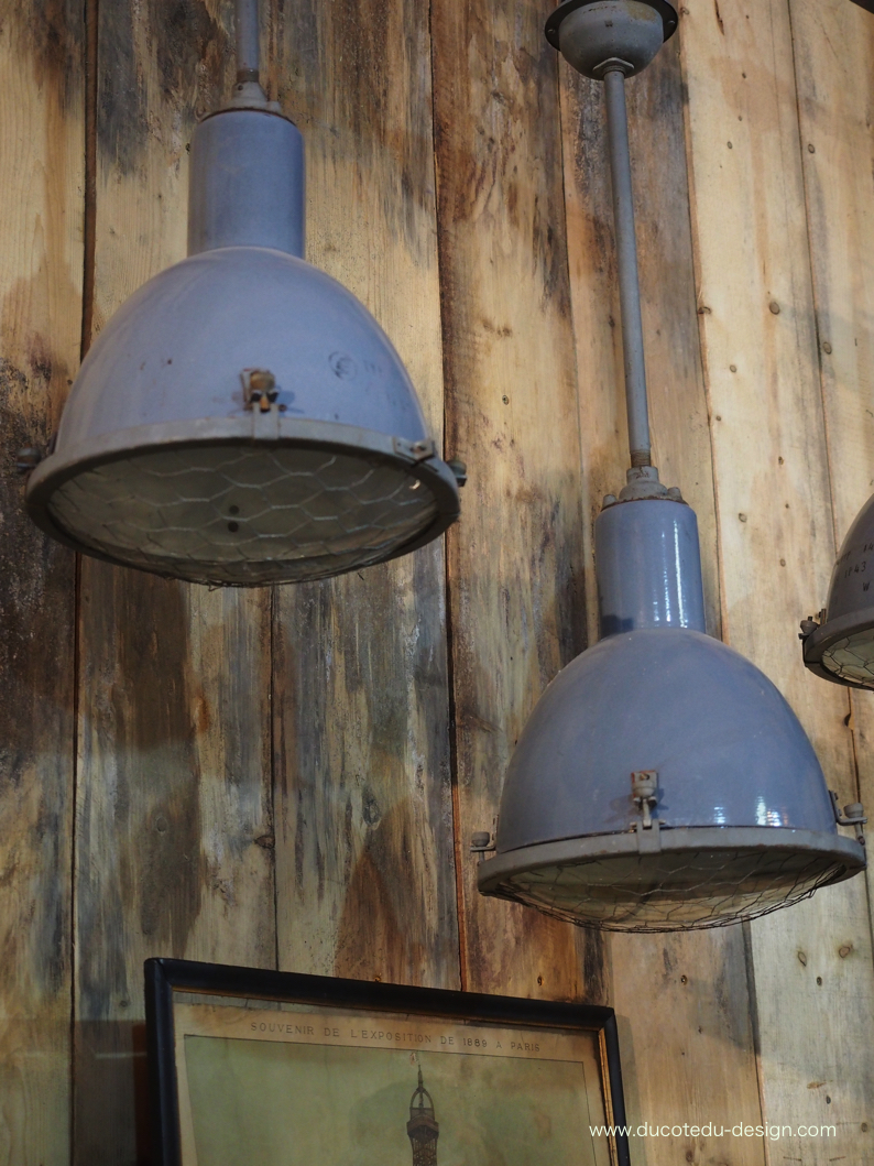 suspension abat jour emaillee gris lampe industrielle bauhaus – Image 12