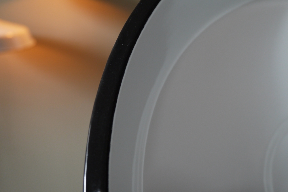 grand abat jour emaillee lampe industrielle blanc – Image 16