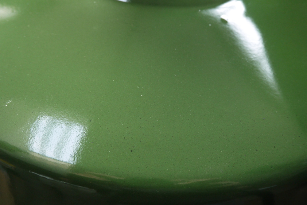 grand abat jour emaillee lampe industrielle vert – Image 12