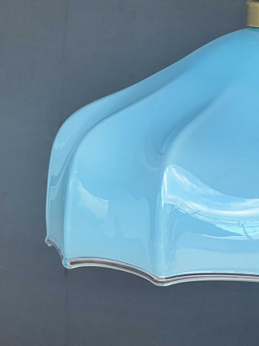 1 abat jour suspention so chic opaline lampe vintage – Image 11