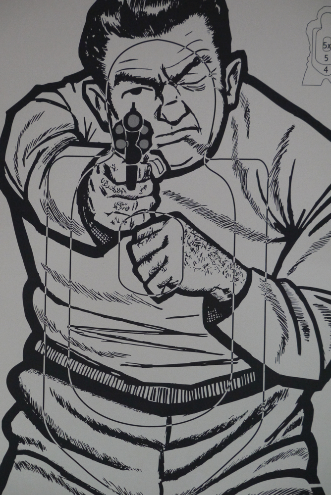 affiche poster cible silhouette gangster police USA – Image 3