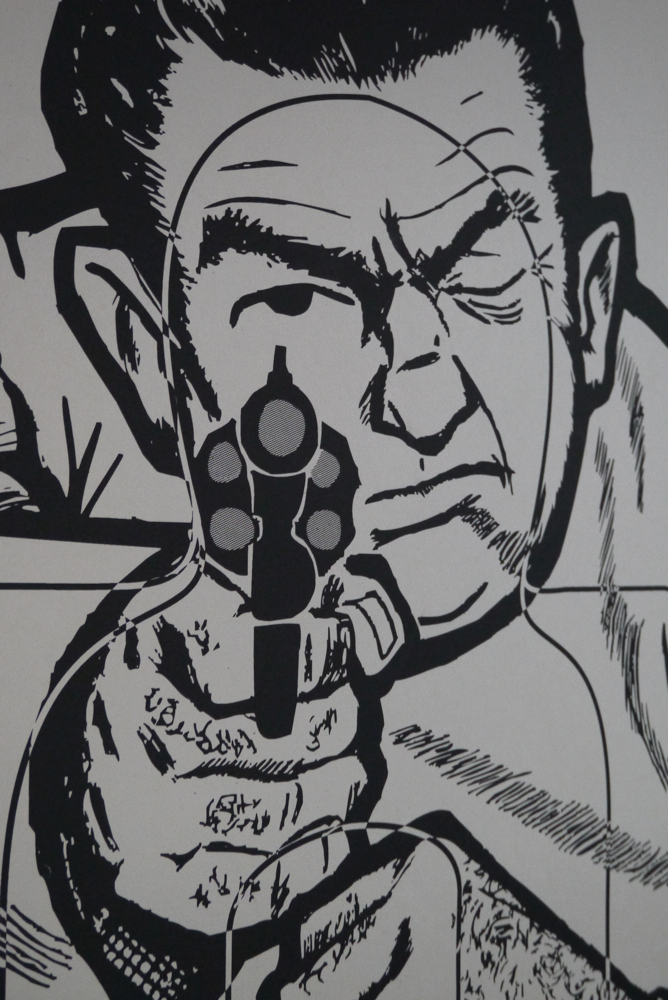 affiche poster cible silhouette gangster police USA – Image 6