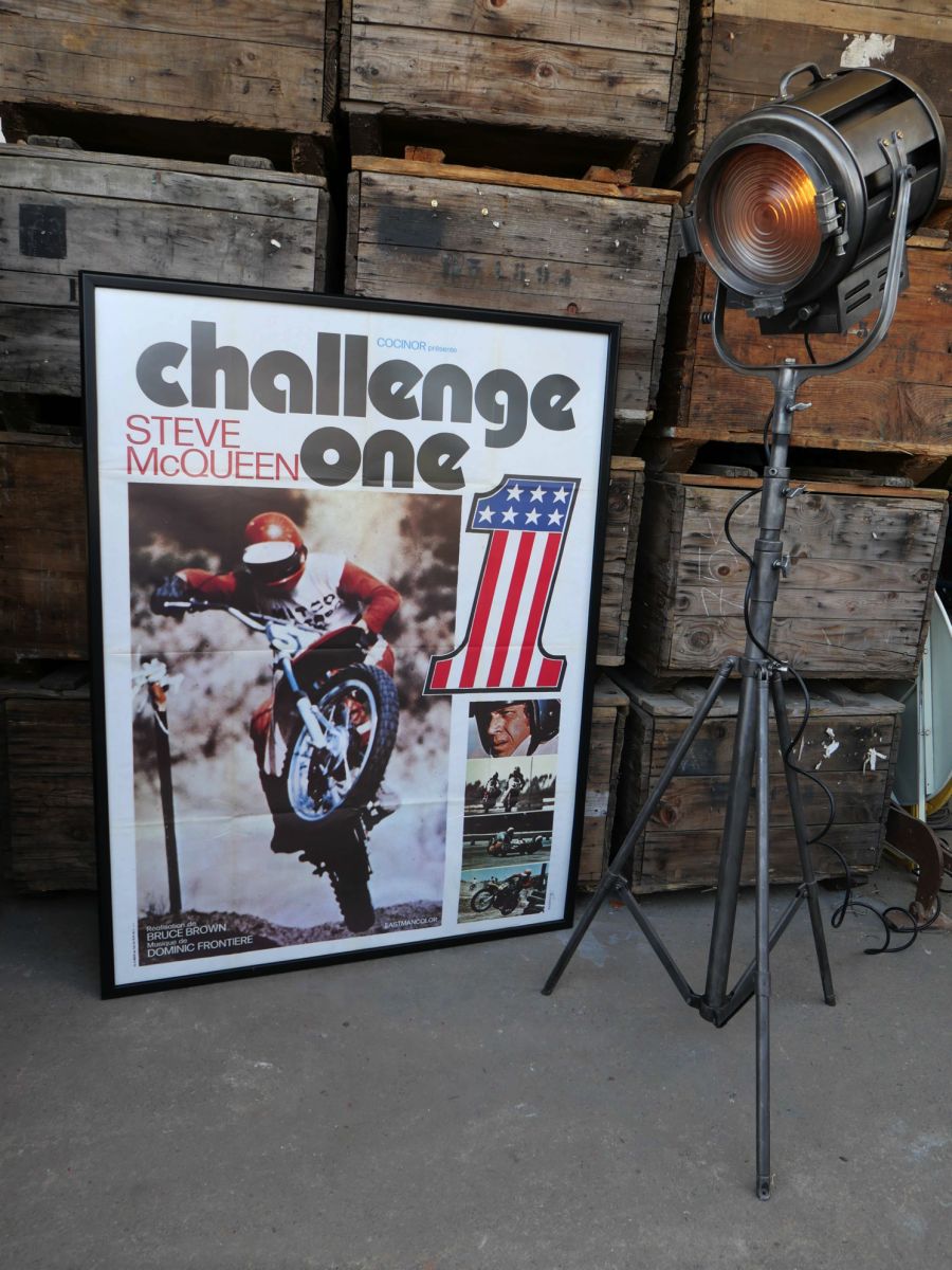 Steve McQUEEN grand cadre avec affiche cinema originale – Image 2