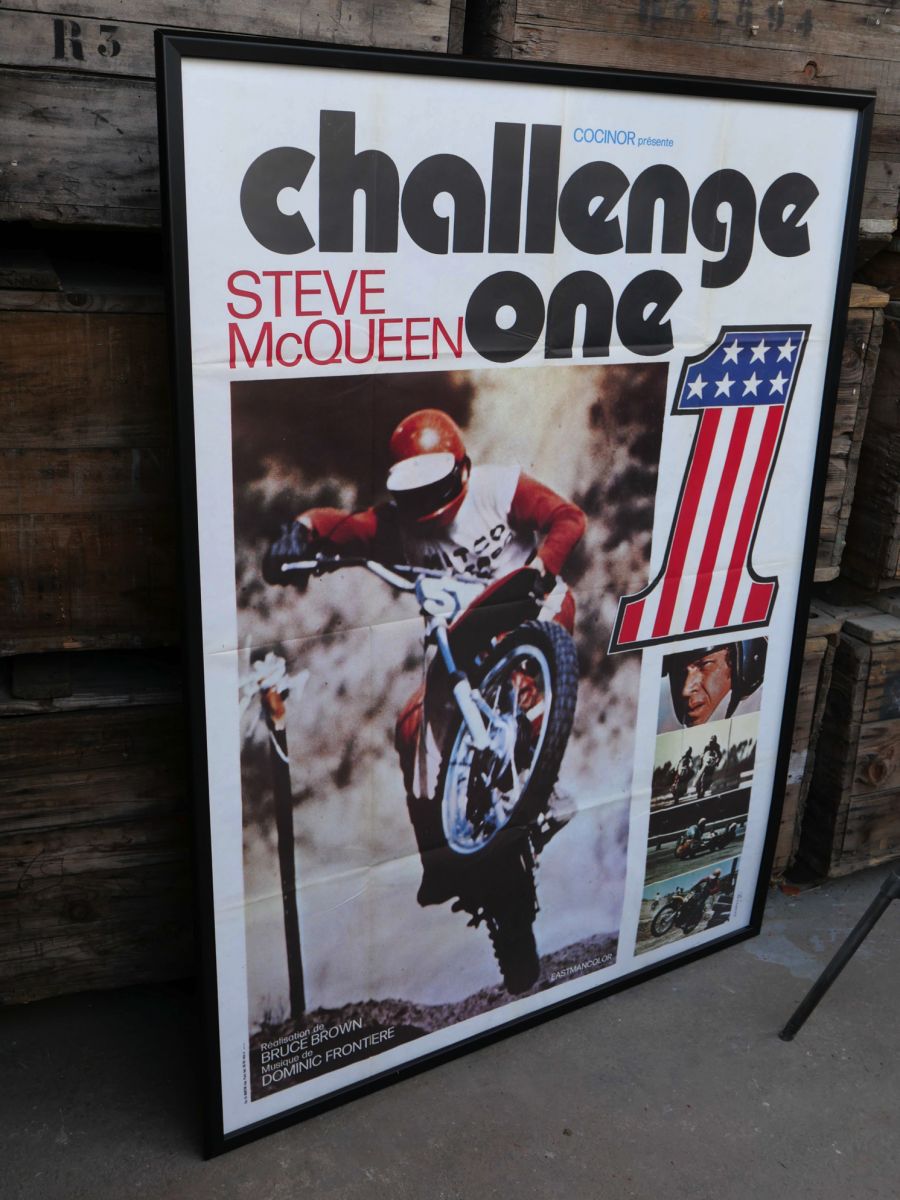 Steve McQUEEN grand cadre avec affiche cinema originale – Image 5