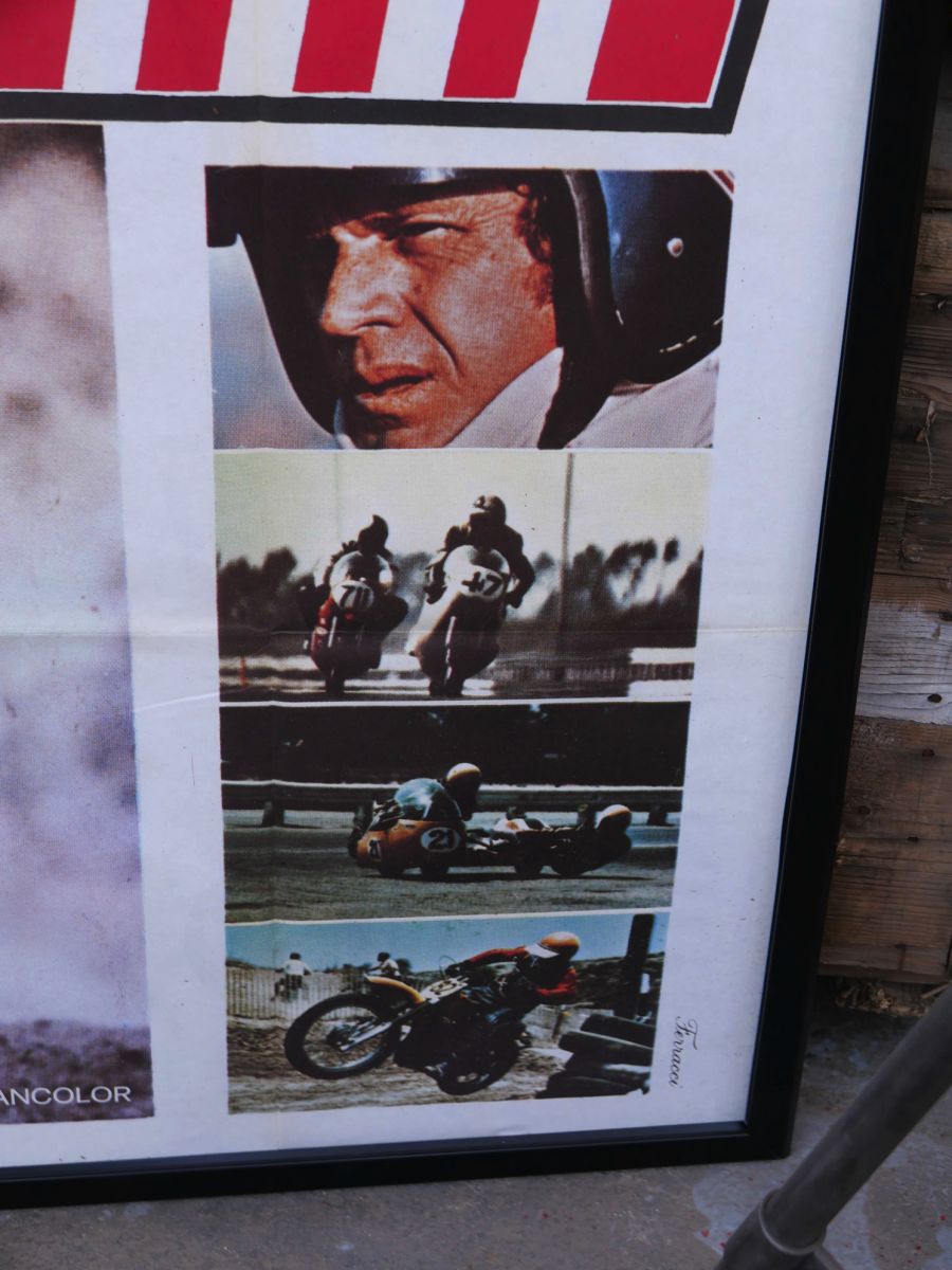 Steve McQUEEN grand cadre avec affiche cinema originale – Image 7