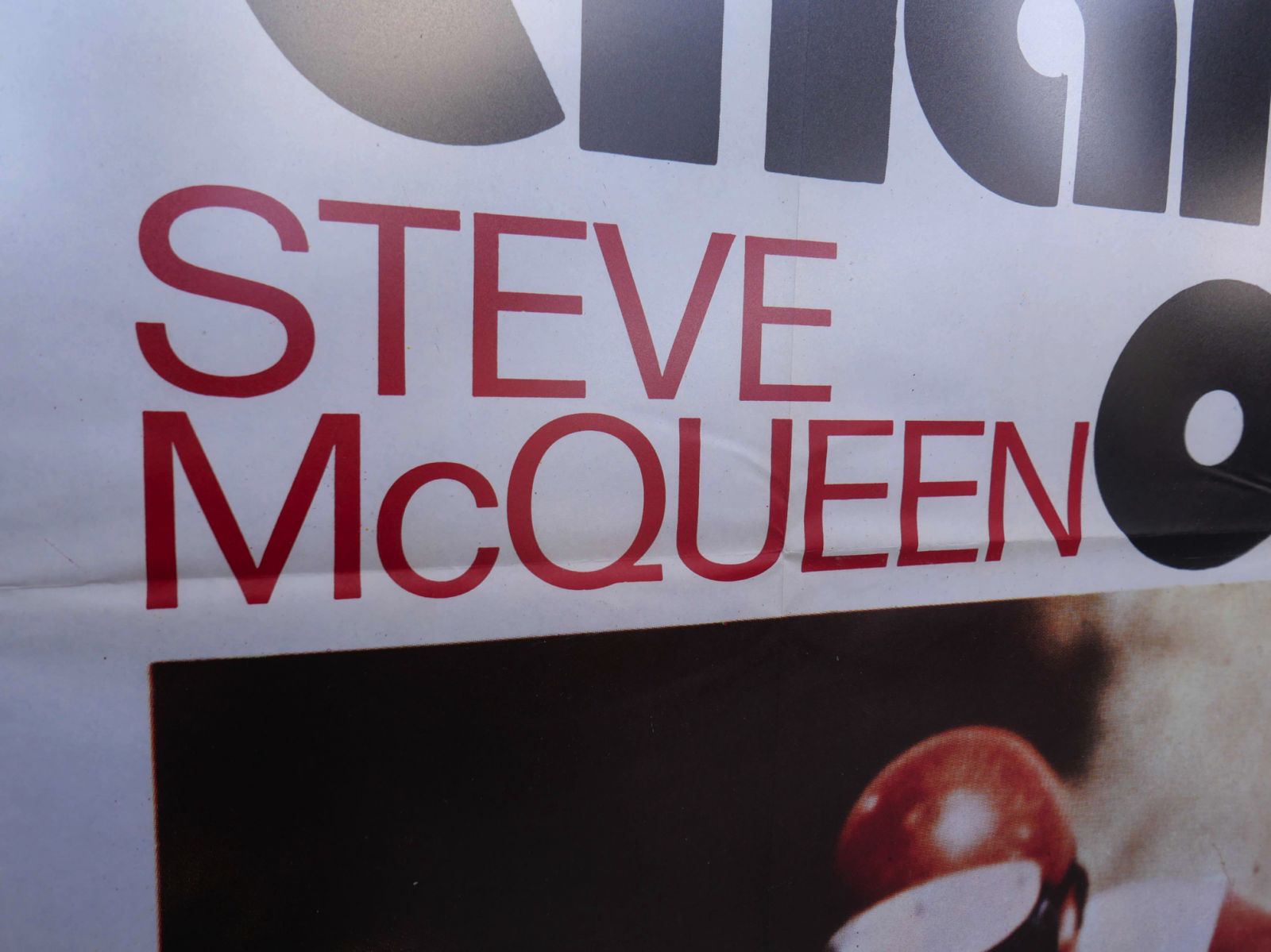 Steve McQUEEN grand cadre avec affiche cinema originale – Image 10