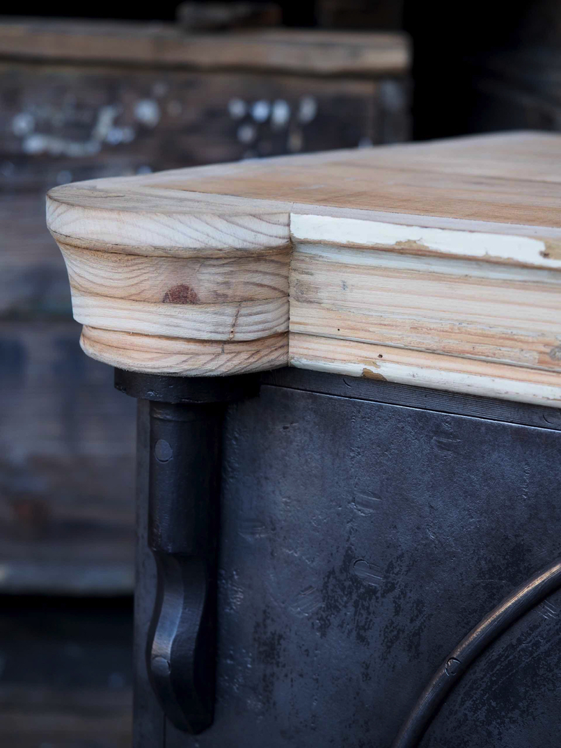 ancien grand coffre fort industriel annees 30 – Image 6