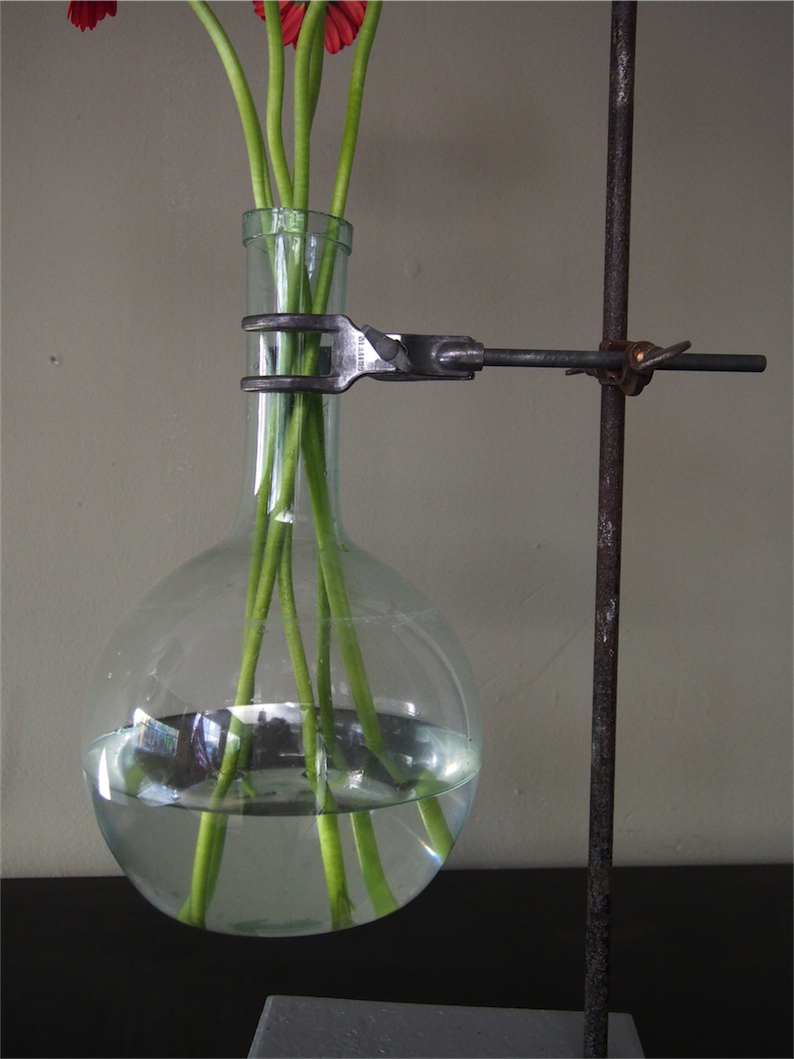 pied de laboratoire verrerie ancienne fiole – Image 4