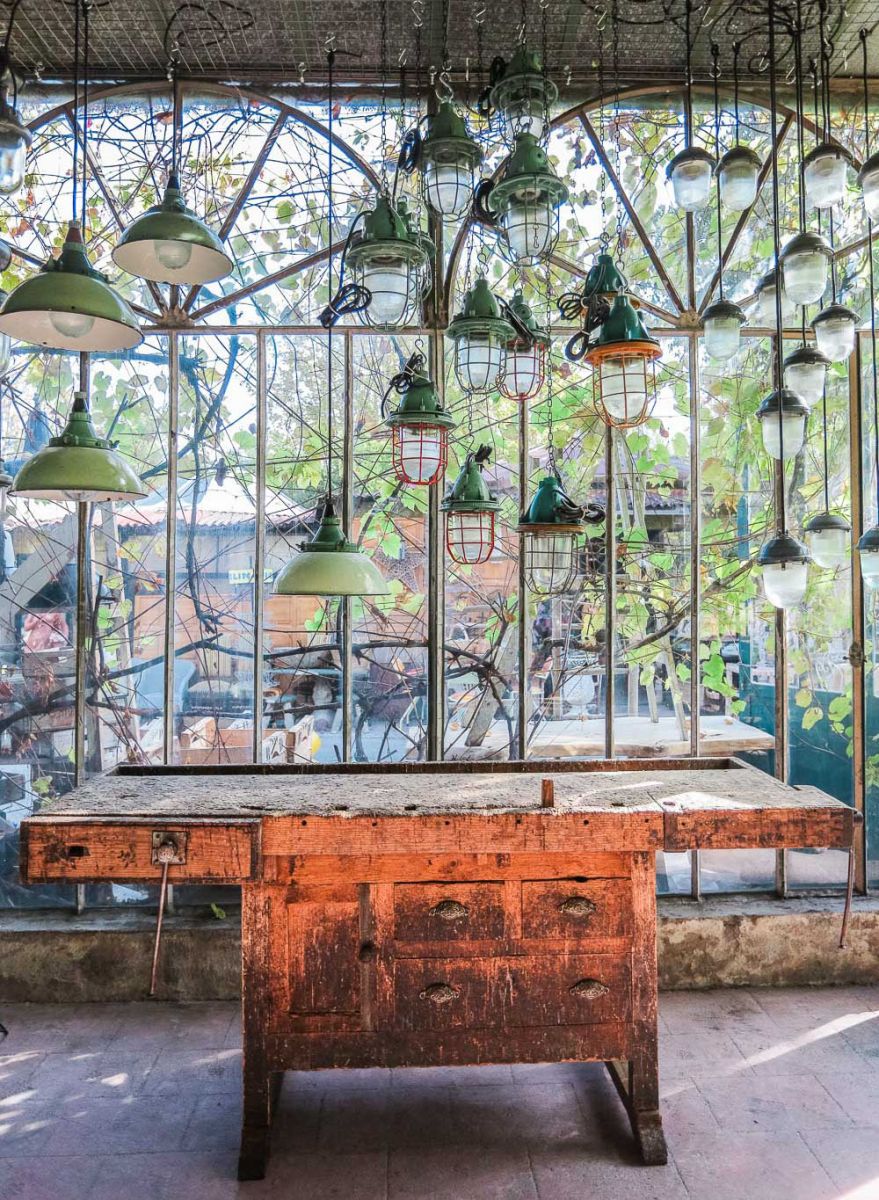 etabli menuisier industriel poste de travail patine d'origine – Image 2