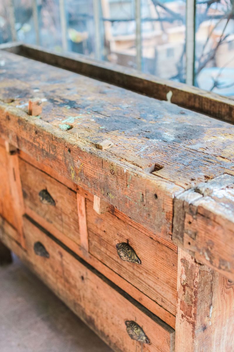 etabli menuisier industriel poste de travail dans son jus – Image 14