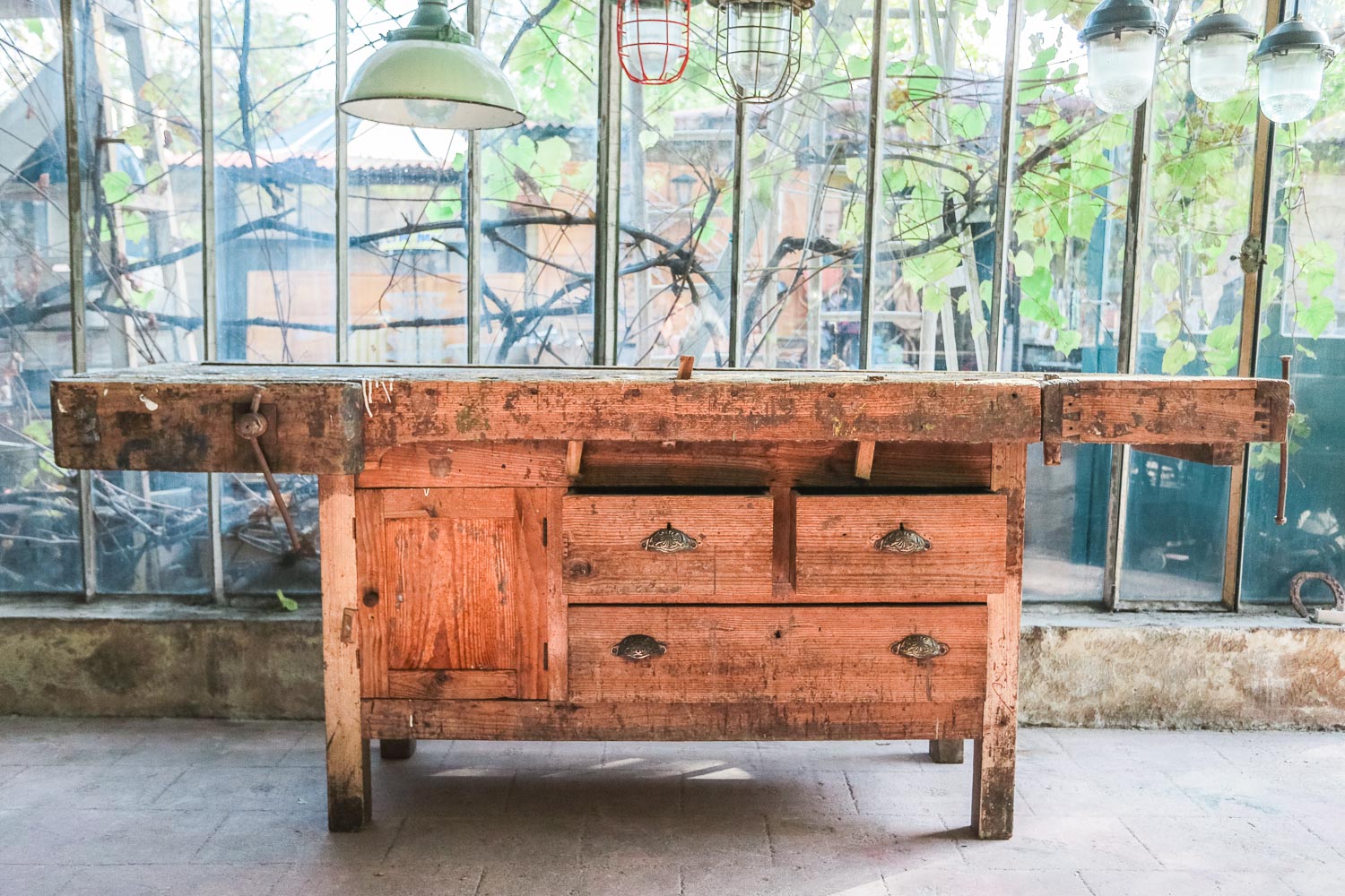 etabli menuisier industriel poste de travail dans son jus – Image 8