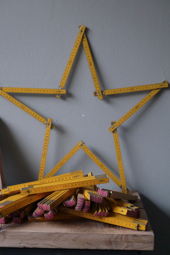 1 metre jaune pliant lot ancienne usine – Image 2