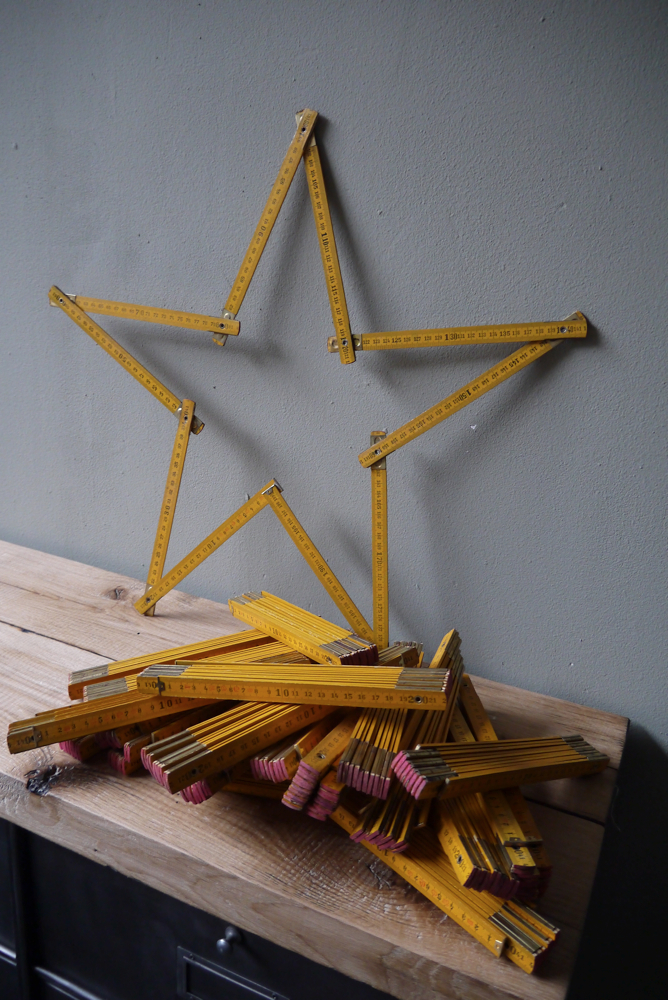 1 metre jaune pliant lot ancienne usine – Image 3