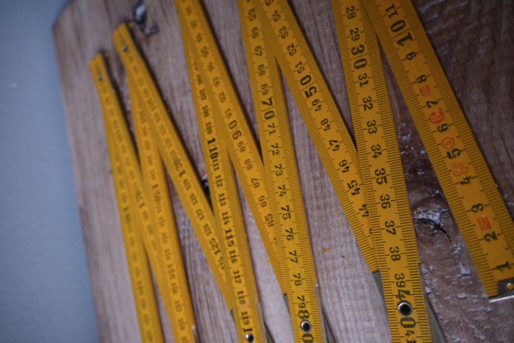 1 metre jaune pliant lot ancienne usine – Image 7