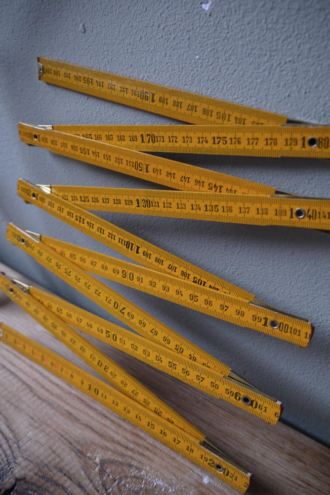 1 metre jaune pliant lot ancienne usine – Image 9