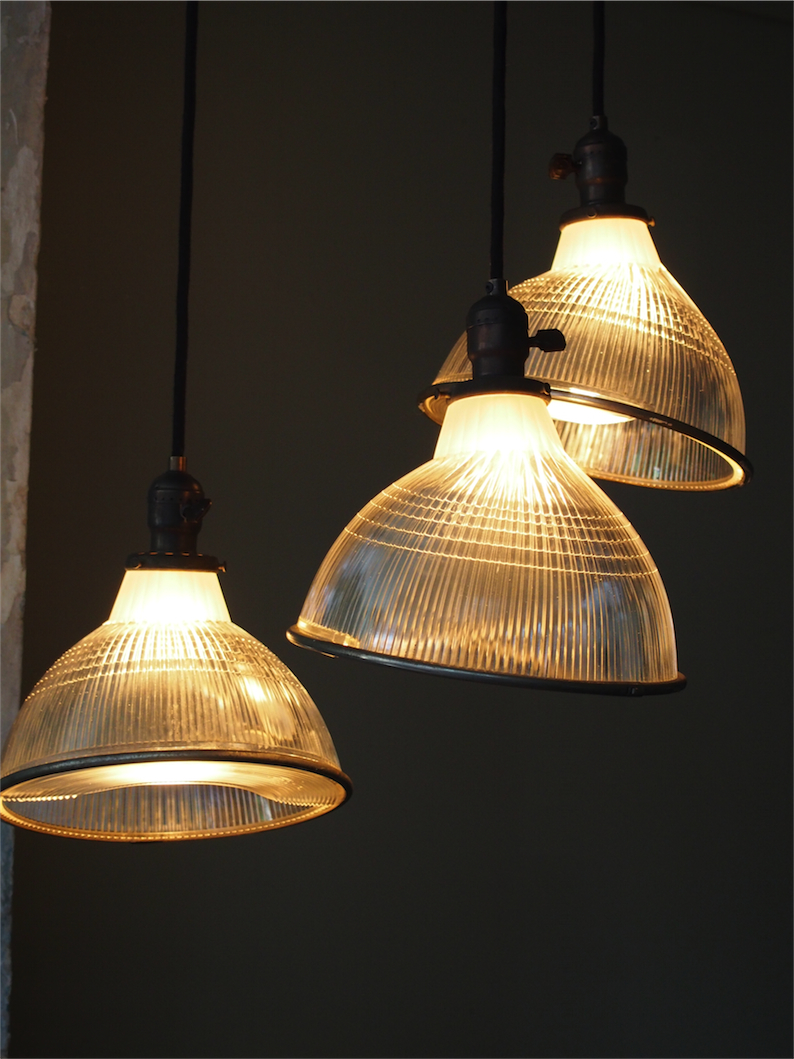 1 abat jour atelier holophane lampe industrielle USA – Image 2