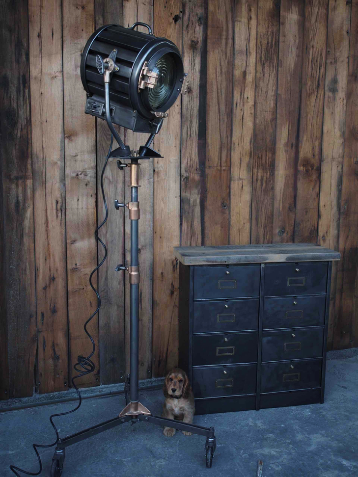 projecteur cinema hollywood Richardson 1930/40 pied roulette – Image 18