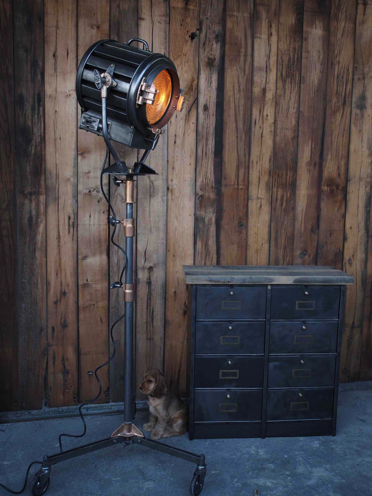 projecteur cinema hollywood Richardson 1930/40 pied roulette – Image 3