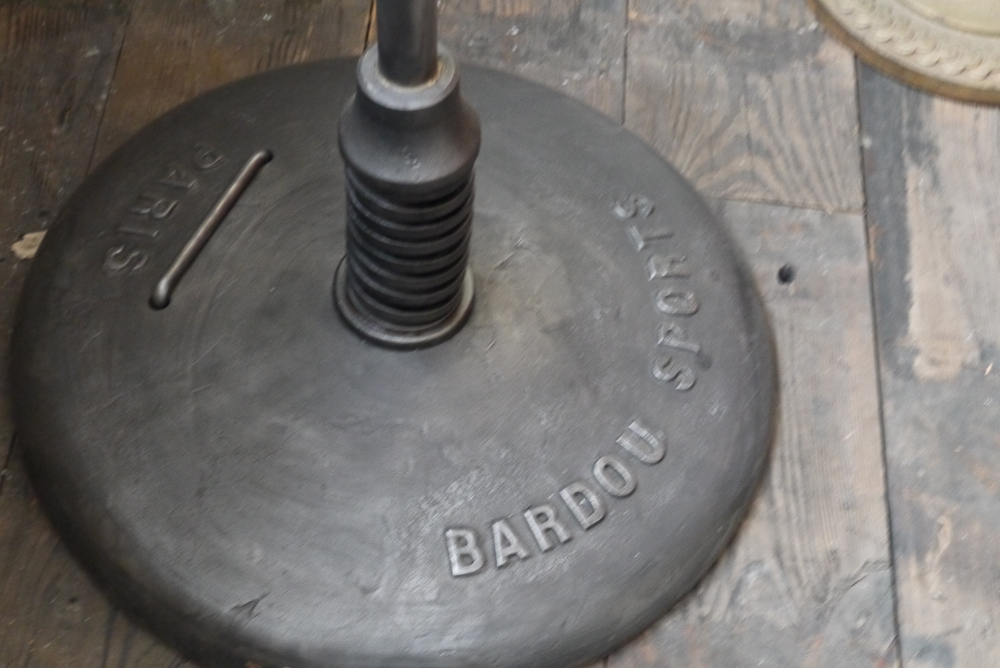 ancien puching ball boxe ballon cuir Bardou sports Paris – Image 4